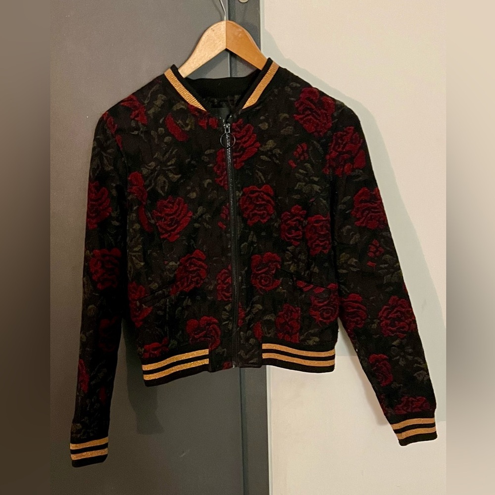Sanctuary Wool Rose Bomber